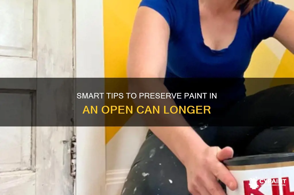 how to save paint in an open can