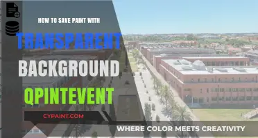 Mastering Paint Saving: Transparent Backgrounds with QPaintEvent Techniques