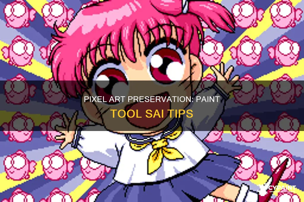 how to save pixel art in paint tool sai