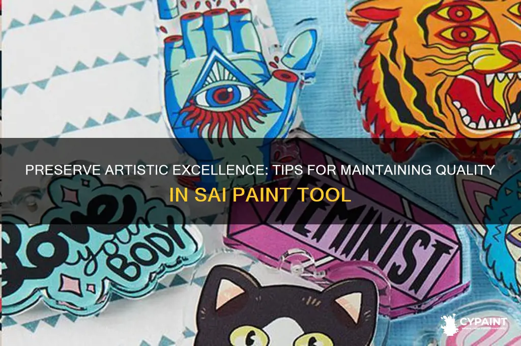 how to save quality in sai paint tool