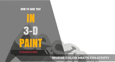 Mastering 3D Paint: Easy Steps to Save Your Text Creations