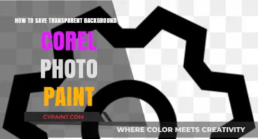 Corel Photo-Paint: Saving Images with Transparent Backgrounds