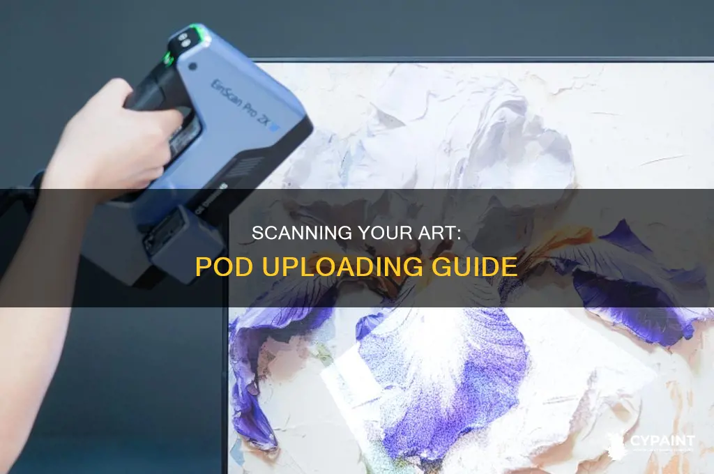 how to scan a painting to upload to pod