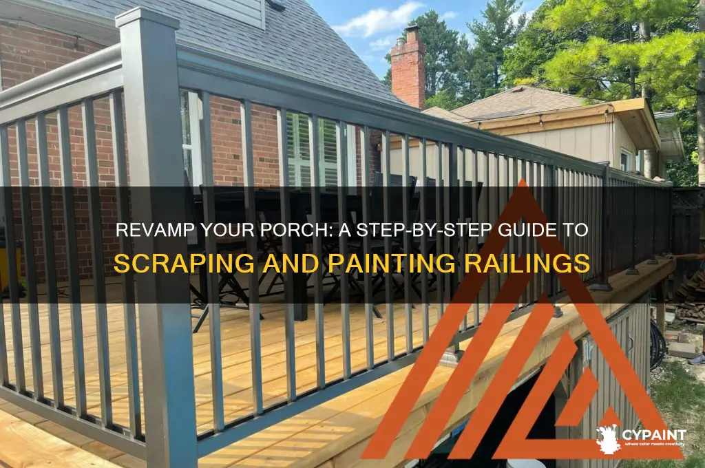 how to scrape and paint a porch railing