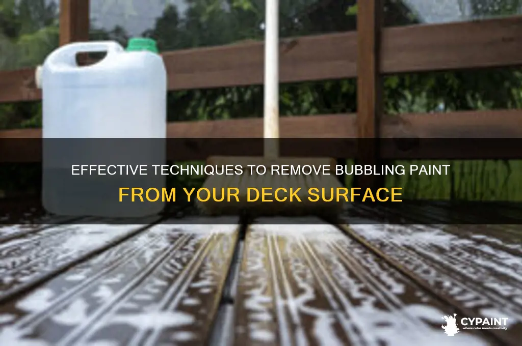 how to scrape bubbling paint off your deck