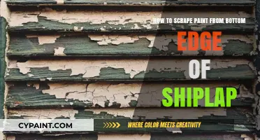 Efficiently Scraping Paint from Shiplap Bottom Edges