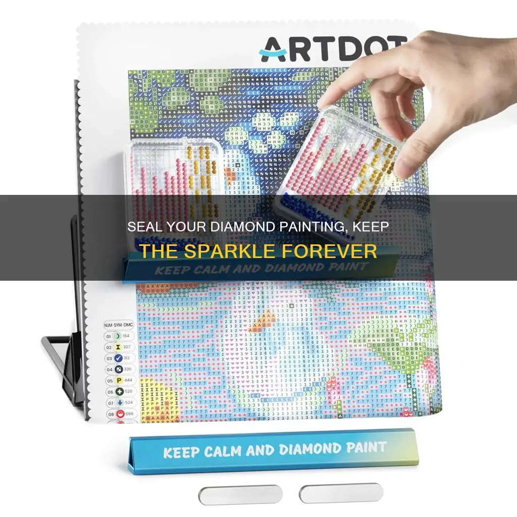how to seal a diamond painting without losing sparkle