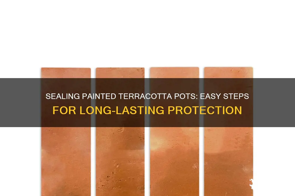 how to seal a painted terracotta pot
