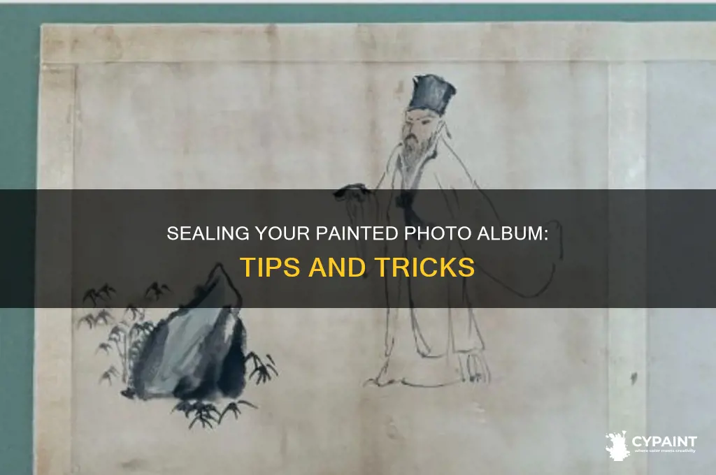 how to seal a painting on a photo album