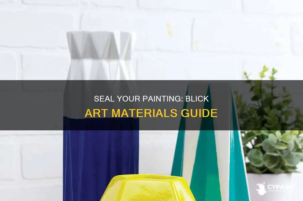how to seal a painting on blick art materials