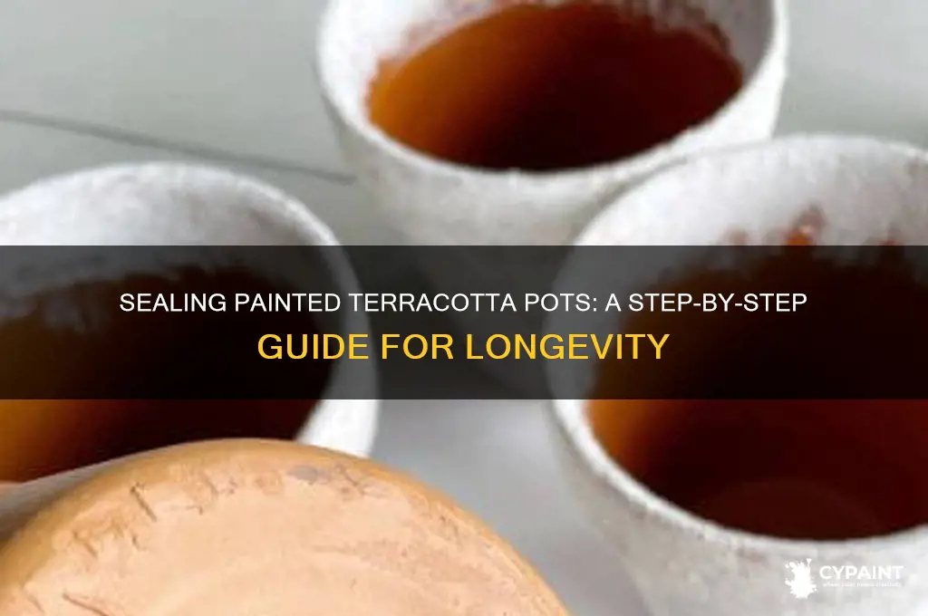 how to seal a terracotta pot after painting