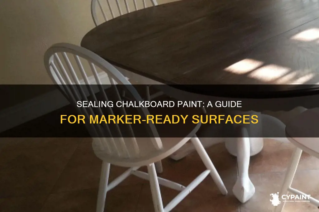 how to seal chalkboard paint for chalkboard markers