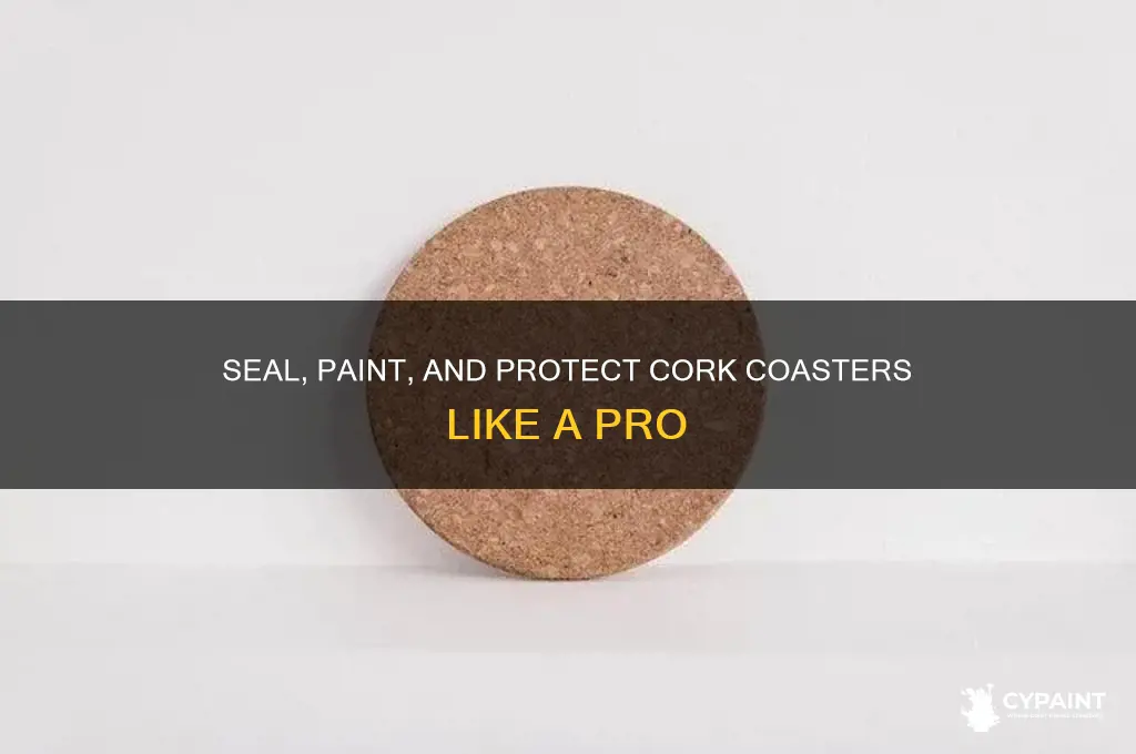 how to seal cork coasters for painting with acryclic