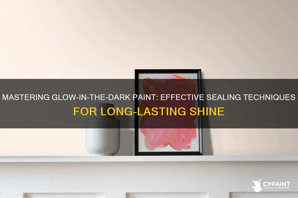 how to seal glow in the dark paint