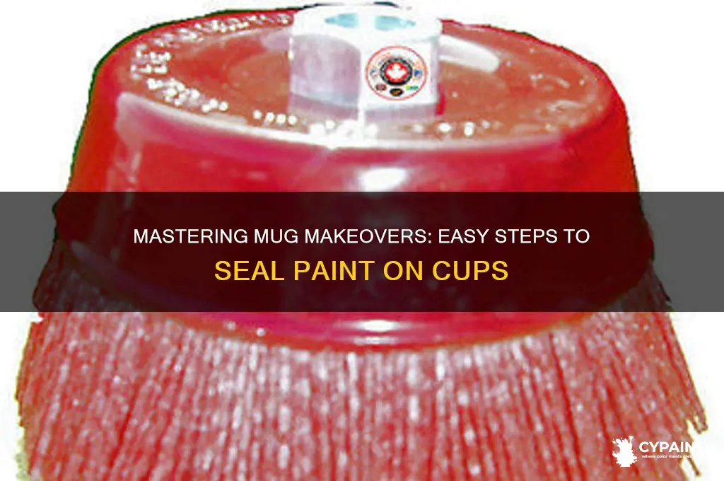 how to seal in paint on a cup