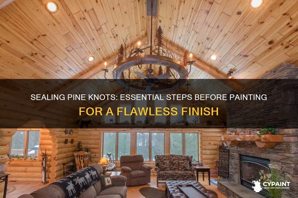 how to seal knots in pine before painting