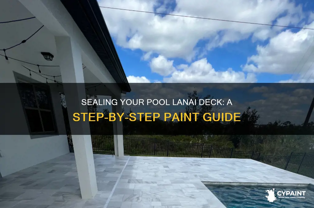 how to seal paint a pool lanai deck