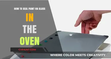 Glass Paint Sealing: Oven-Baked Perfection