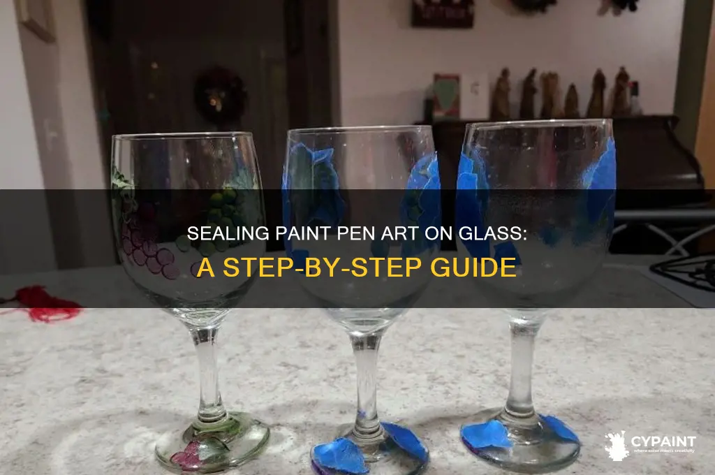 how to seal paint pens art on glass