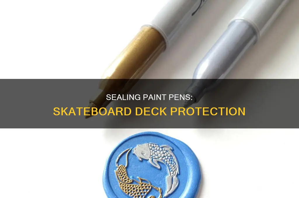 how to seal paint pens on a skateboard deck