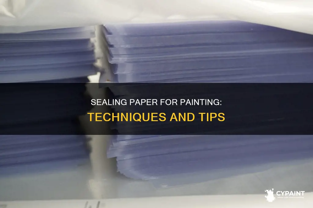 how to seal paper so you can paint it