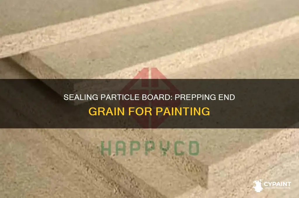 how to seal particle board end grain for painting