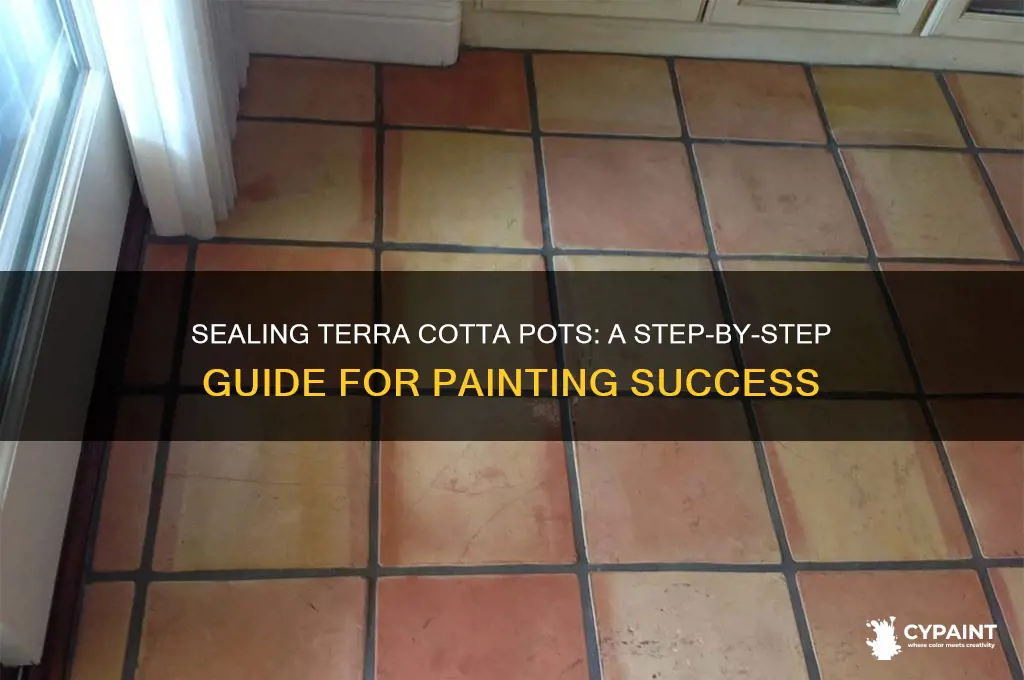 how to seal terra cotta pots for painting