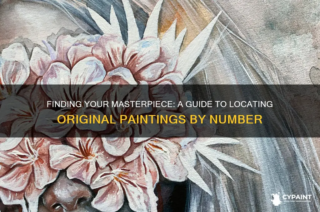 how to search an original painting by number
