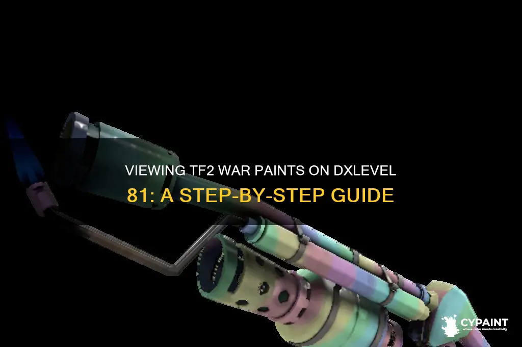how to see war paints on dxlevel 81 on tf2