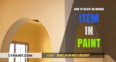 Mastering Paint: Selecting Arched Items with Precision and Ease
