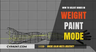 Mastering Weight Paint Mode: Selecting Bones for Precise Character Rigging