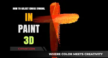 Mastering Paint 3D: Easy Steps to Select the Cross Symbol
