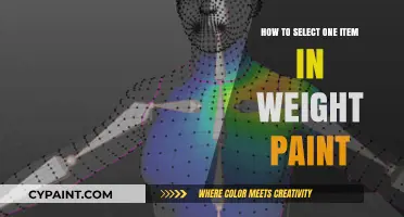 Mastering Weight Paint: Tips for Selecting a Single Item Effortlessly