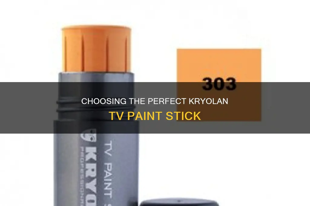 how to select the right kryolan tv paint stick