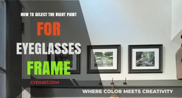 Choosing the Perfect Paint for Your Eyeglass Frames
