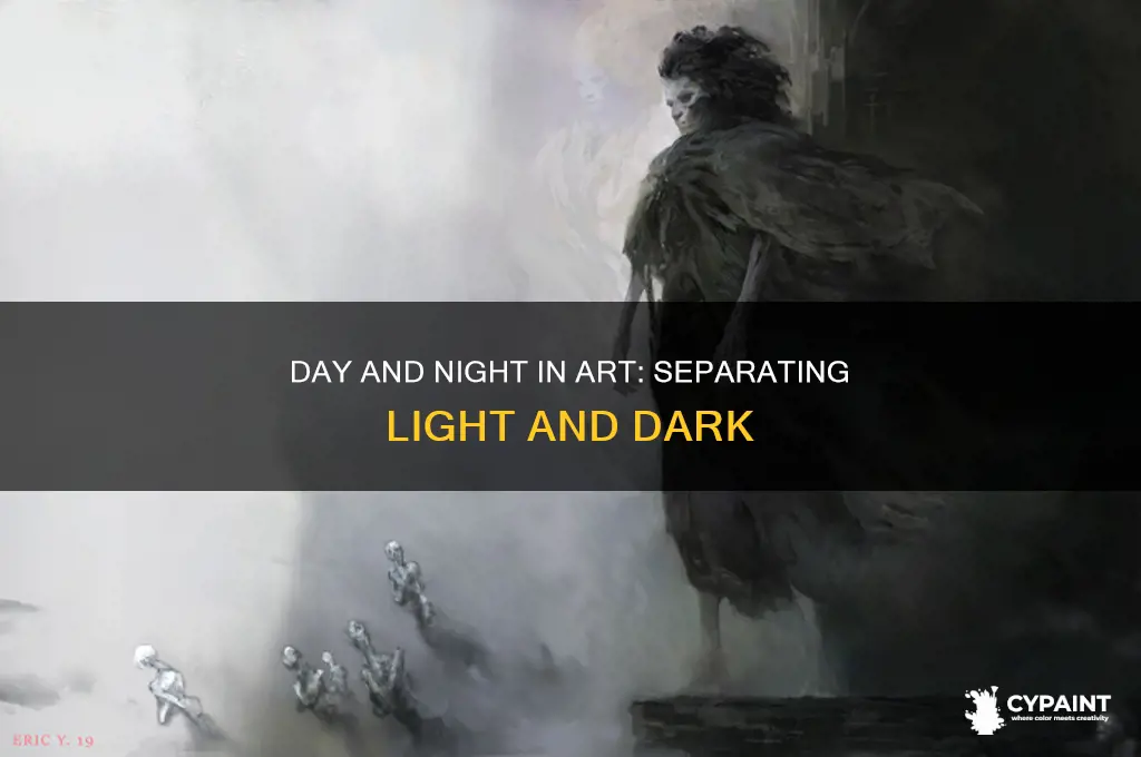 how to separate day and night in a painting