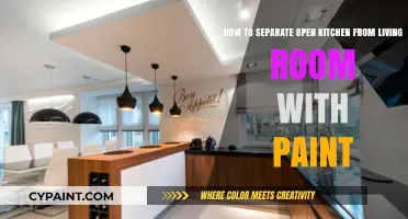 Paint Techniques to Define Open Kitchen and Living Room Spaces