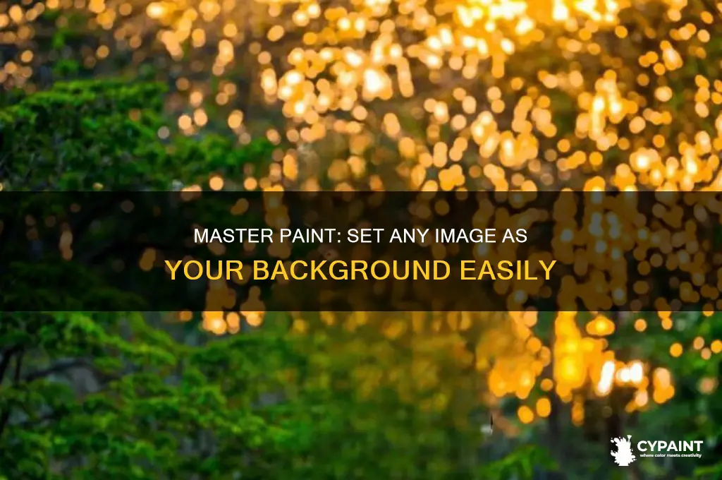 how to set an image as a background in paint