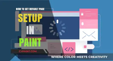 Mastering Paint: Setting Default Page Setup for Efficient Design