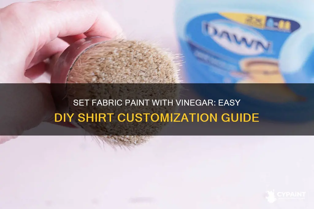 how to set the paint in a shirt with vinegar