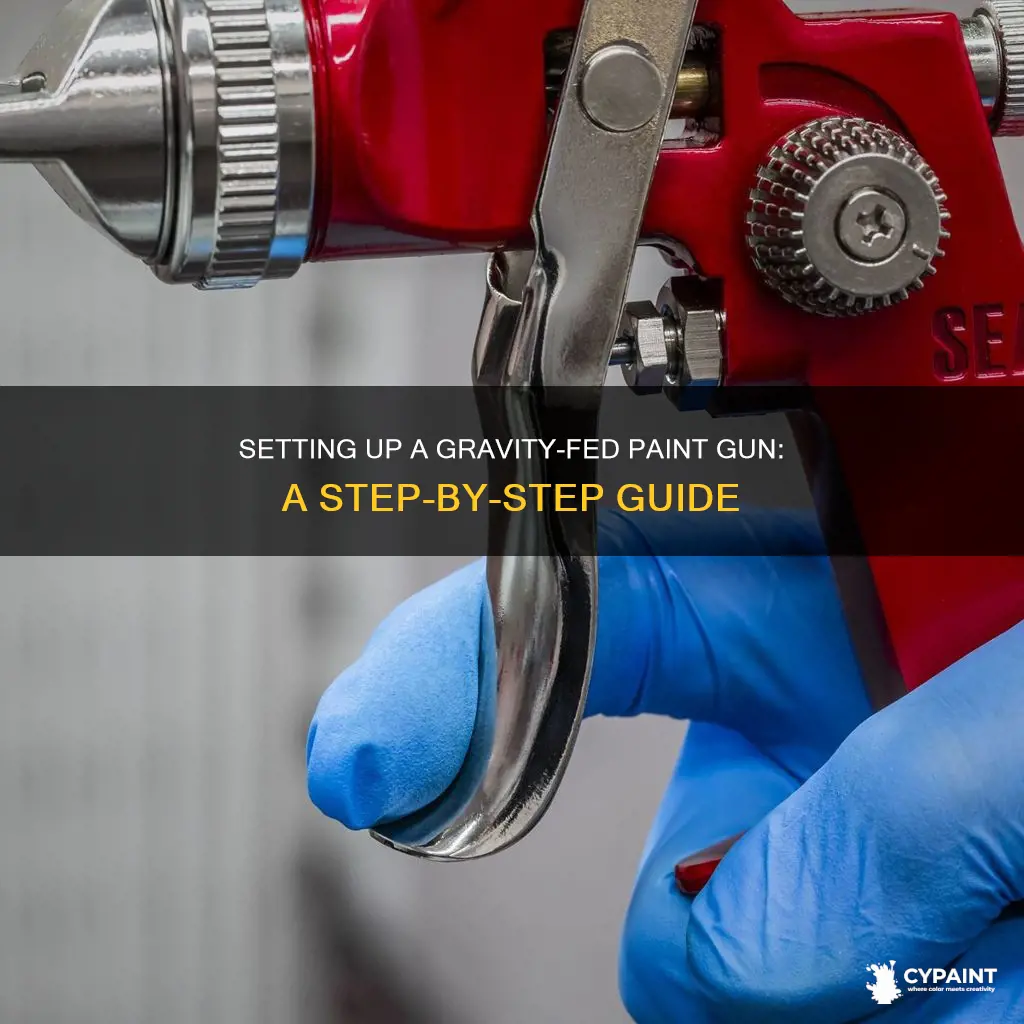 how to set up a gravity-fed paint gun