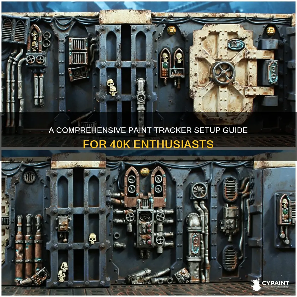 how to set up a paint tracker for 40k