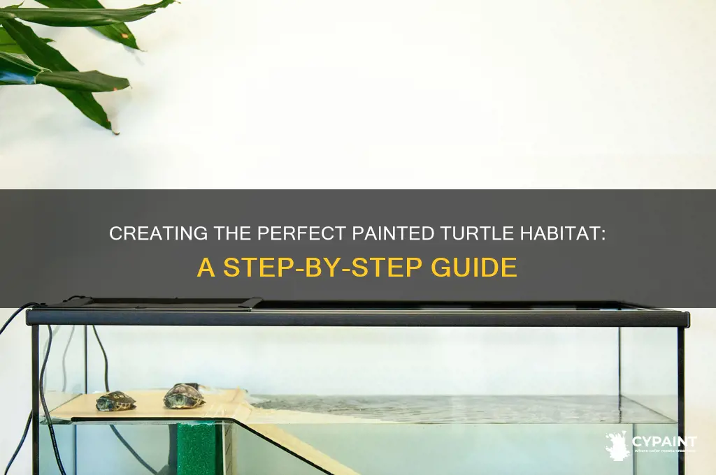 how to set up a painted turtle habitat