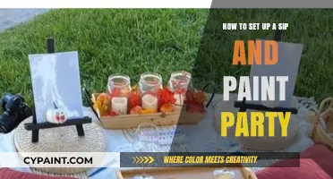 Setting Up a Fun Sip and Paint Party