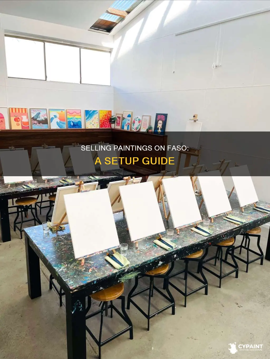 how to set up paintings for sale on fasso