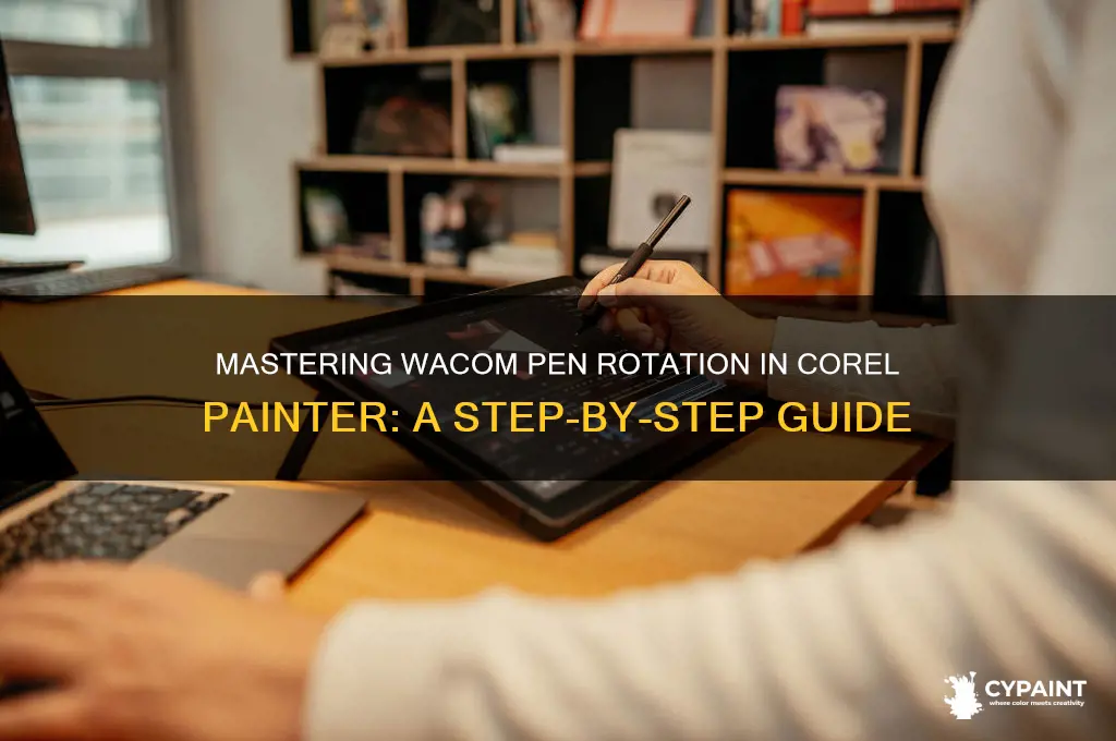 how to set up wacom pen rotation in corel painter