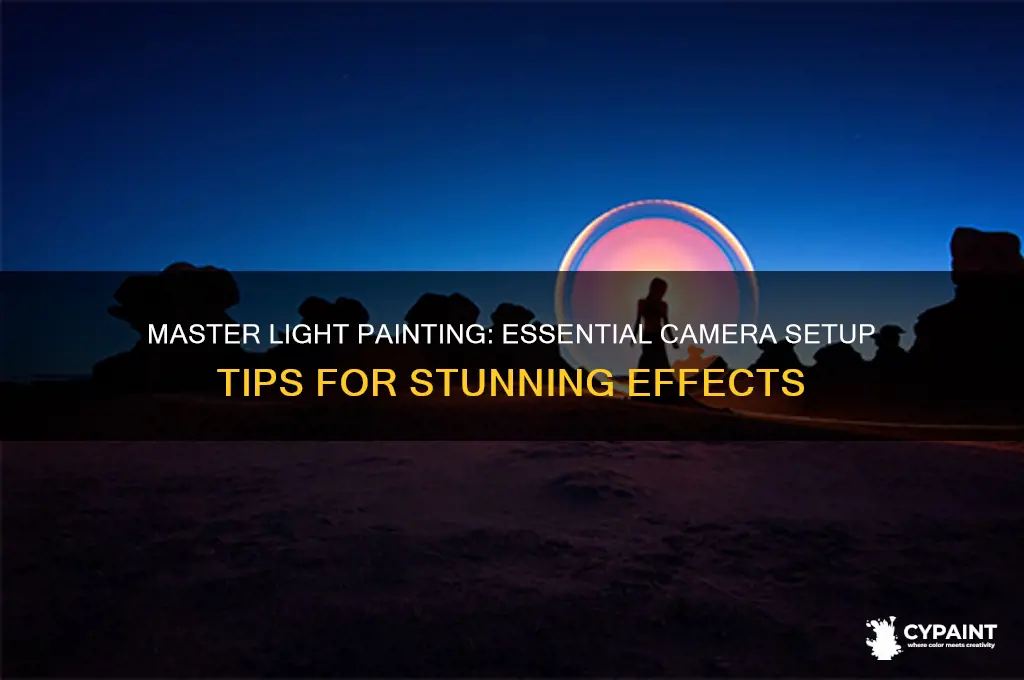 how to set up your camera for painting with light