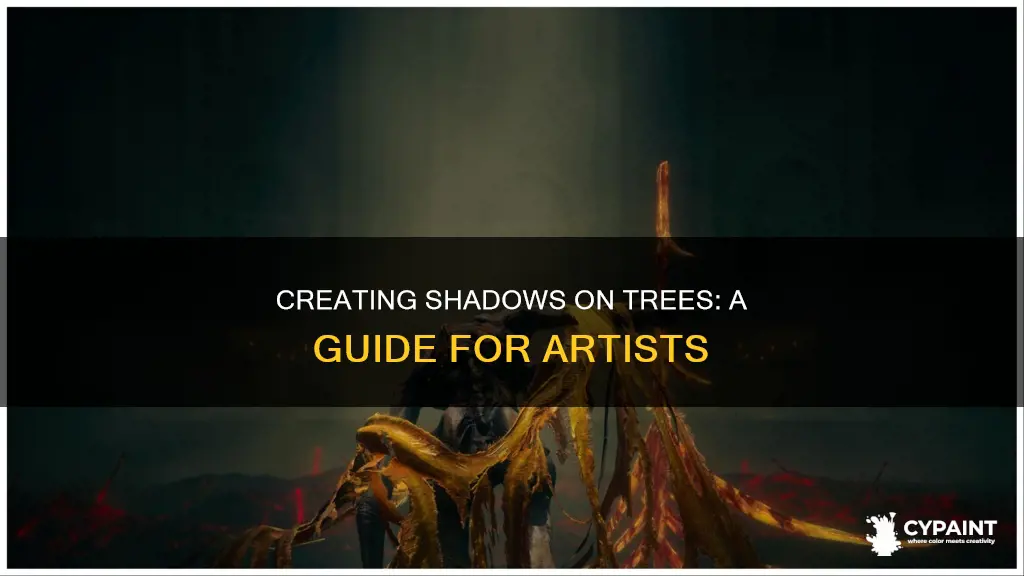 how to setermine shadows on a tree when painting