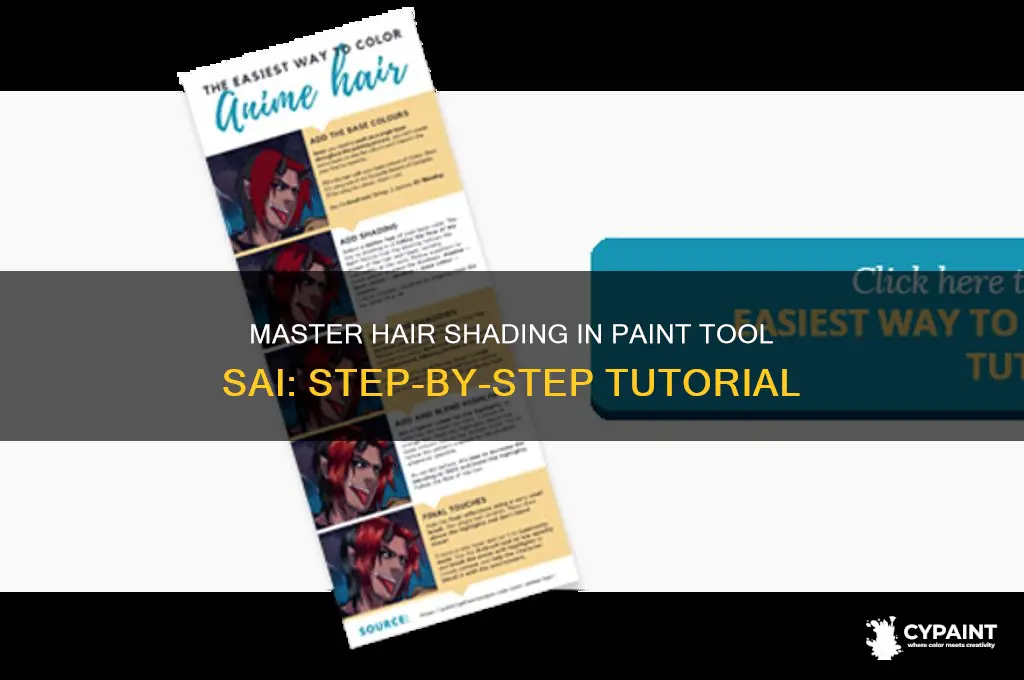 how to shade hair paint tool sai tutorial