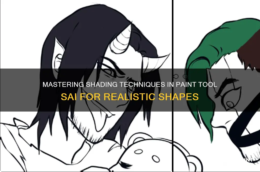 how to shade shapes in paint tool sai